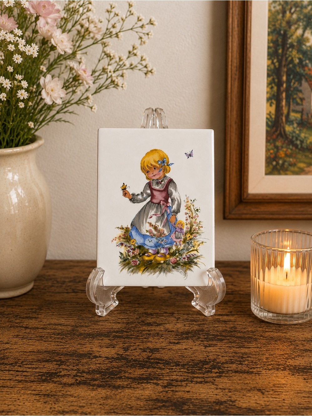 Goebel “Pretty Butterfly” Ceramic Wall Plaque | Villeroy & Boch Licensed | 1983